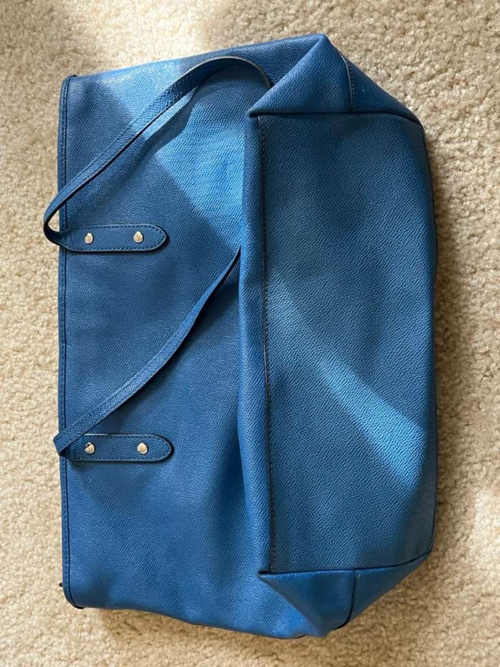 Coach Blue Leather Interior Patch Tote